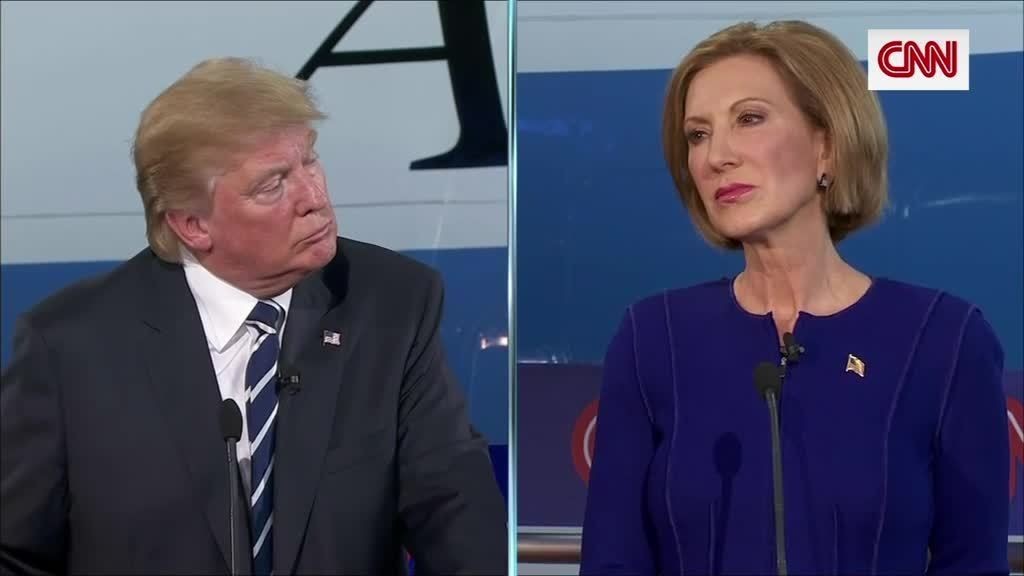 trump-fiorina-debate